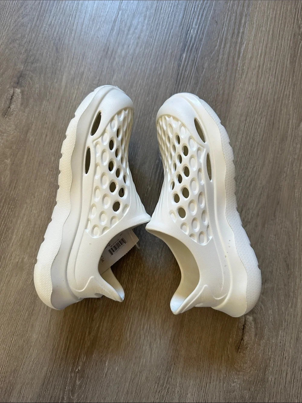 Kids White Slip-On Ventilated Water Shoes